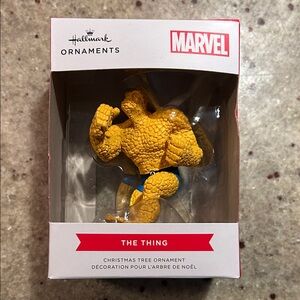 Hallmark Marvel The Thing Yellow Ornament Brand new
